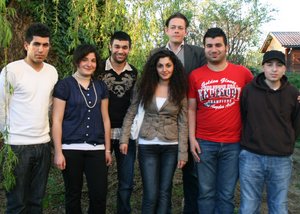 Die Grüne Jugend Wedel mit Konstantin von Notz, Kandidat für due Bundestagswahl 2009